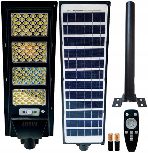 Ulična svjetiljka - Ulična svjetiljka 480 W 48000 lm na baterije, solarna