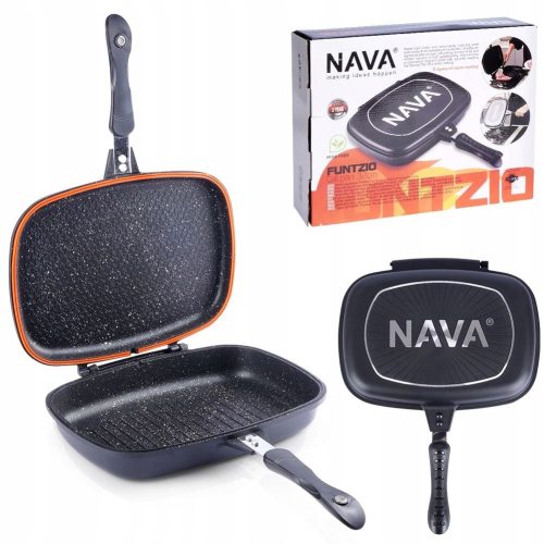 Dvostrana tava NAVA Funtzio, 32 cm, granit
