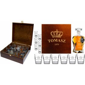 Set za viski s gravurom na bokalu, čaši, čaši, 0,75 l