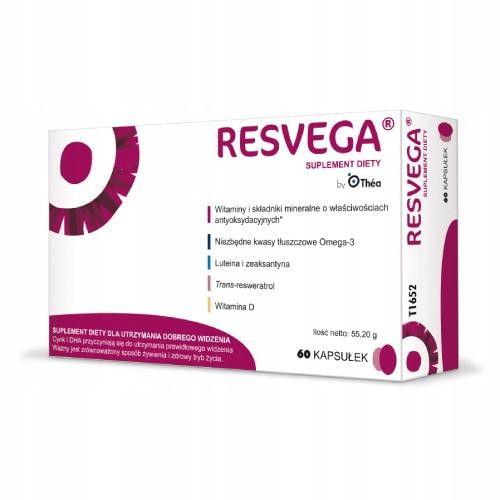Resvega Omega-3 i Antioksidansi Dodatak Prehrani Kapsule 60 kom