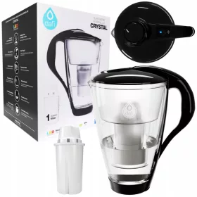 Dafi Crystal LED stakleni filter vrč 2 l srebrno/siv