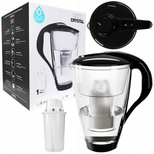 Dafi Crystal LED stakleni filter vrč 2 l srebrno/siv