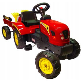  Traktor na pedale sa prikolicom + natpisna pločica