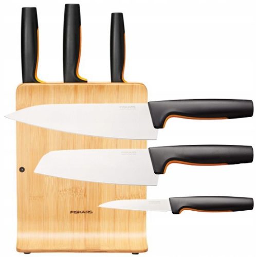 Set noževa u bloku Fiskars Functional Form, 3 kom.