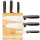 Set noževa u bloku Fiskars Functional Form, 3 kom.