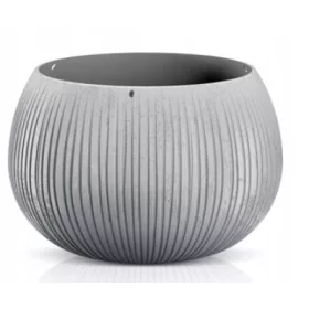    Prosperplast teglica za cvijeće 37 cm x 37 x 21,8 cm promjer 37 cm plastične nijanse sive i srebrne