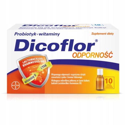 Dicoflor Otpornost Prehrambeni dodatak probiotik + vitamini 109,63g 10 bočica