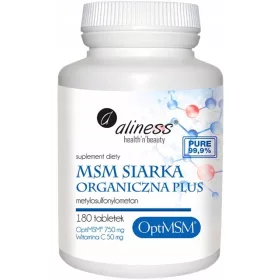   Aliness MSM Organiczno Plus 180 tableta - Podrška za zdravu kožu i zglobove