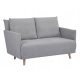 Sofa na razvlačenje siva Willy s funkcijom spavanja Signal