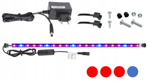 AQUALED Profesionalno LED svjetlo za uzgoj biljaka 30cm RED-BLUE 3:1