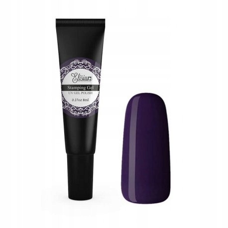 ELISIUM Žigosni Gel 23 Tamnoljubičasti Gel za nokte s efektom žigosanja 8 ml