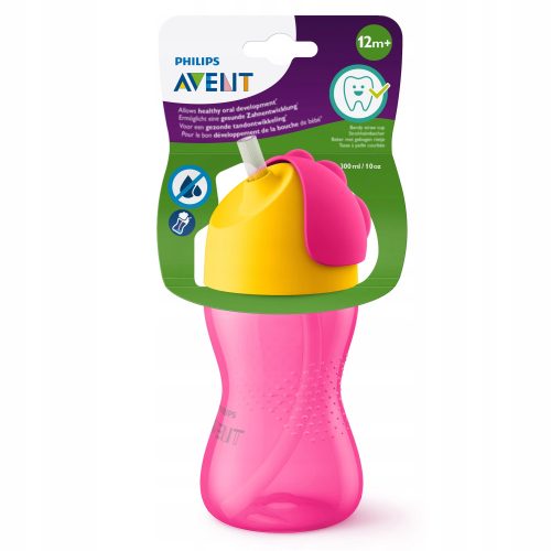  Philips Avent šalica sa slamčicom 300 ml roza