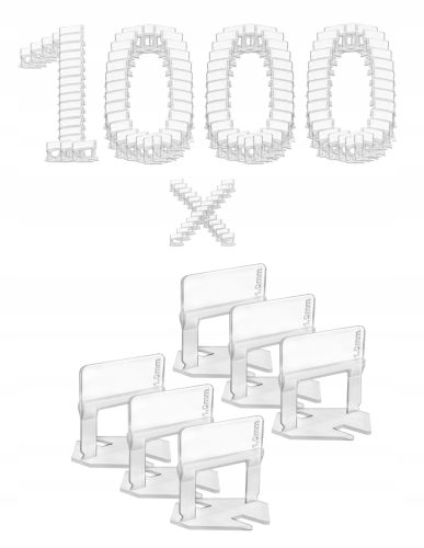 Pro100system stege/kopče za izravnavanje pločica 1000 kom.