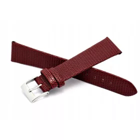 18MM bordo kožni remen za sat Lizard