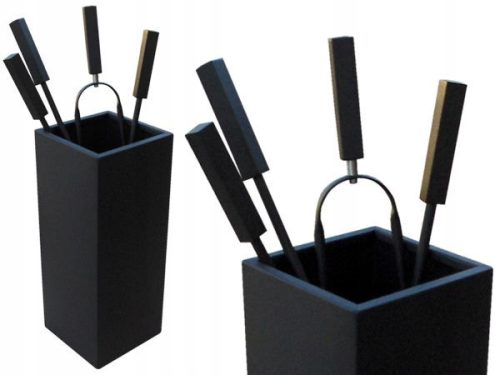 Enigma-Art Crni Kamin Pribor Set za Elegantno Uređenje Kamina