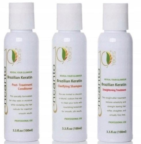 ENCANTO DO BRASIL Keratinski set za ravnanje kose 3x100ml