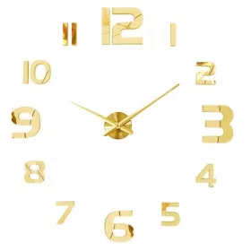  MAMDIY zidni sat crna, srebrna, zlatna 129,9 cm