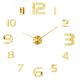  MAMDIY zidni sat crna, srebrna, zlatna 129,9 cm