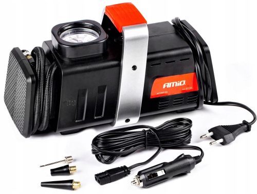 Električna Pumpa za Bicikle Zračni Kompresor 12V/230V Amio Acomp-02 Crna
