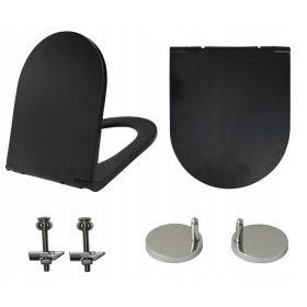 WC daska Estiva BLACK MATT, crni duroplast