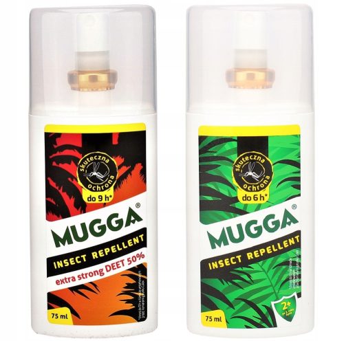  Sprej protiv komaraca i krpelja Mugga Deet 50% 75 ml + ZA KOMARCE I KRPELJE ZA DJECU MUGGA SPREJ 9,5 DEET