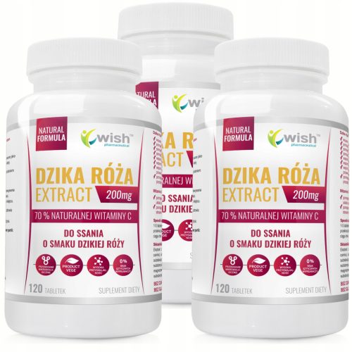 Divlja Ruža 70% Prirodna Vitamin C - Tablete sa Okusom Divlje Ruže