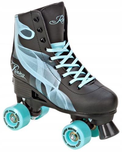 RAVEN Serena Crne/Mint Podesive Koturaljke 35-38