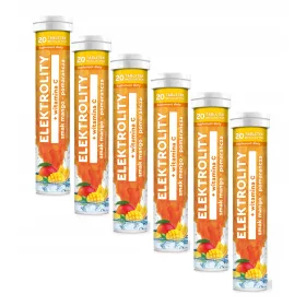   Elektroliti s Vitaminom C Okus Mango-Naranča - 120 Musavih Tableta