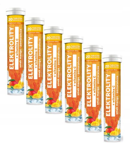 Elektroliti s Vitaminom C Okus Mango-Naranča - 120 Musavih Tableta