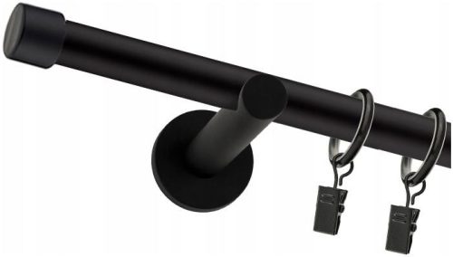 Karniša jednostruka elegantna 19mm 100cm bijela crna