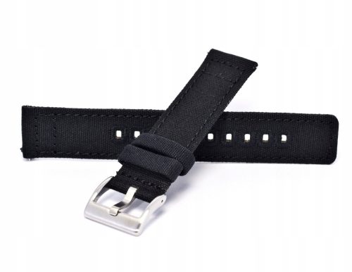 Crni remen za sat 20MM od platna NATO