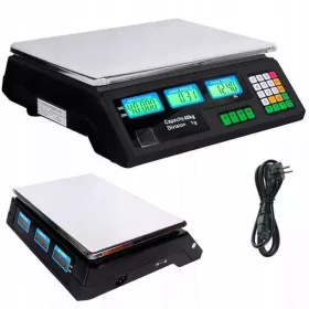 Elektronička trgovinska vaga s LCD zaslonom 40 kg