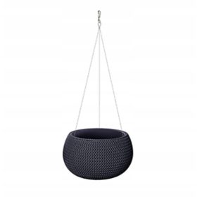    Prosperplast lonac za cvijeće 29 cm x 29 x 20 cm promjer 29 cm plastične nijanse sive i srebrne