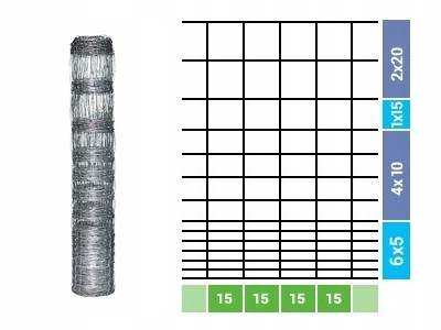 Mreža - MREŽICA ZA ŠUMSKU OGRADU 125/14/15 L 50m +