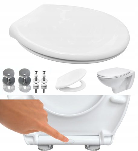  WC daska Perfecto Oval, bijeli duroplast