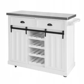    SoBuy bijeli kuhinjski element 46 x 116 x 95 cm boja prednje strane: bijela