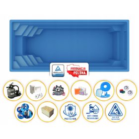 PLAST-POL pravokutni bazen 760 x 365 cm