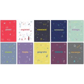 Zeszyt s crtama A5, hibridni set s varalicama - 10 kom