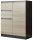  Mobene Moderna komoda 80 x 40 x 98cm mat wenge