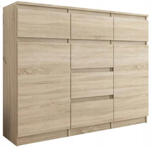  Mobene Moderna komoda 120 x 40 x 98 cm, mat sonoma hrast