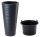  Form-Plastični lonac za cvijeće 35 cm x 35 x 68,5 cm promjer 35 cm plastične nijanse sive i srebrne