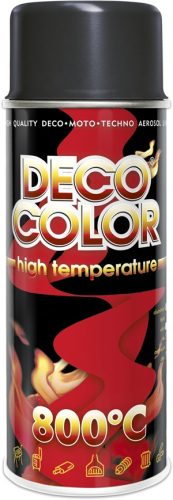 Lak za visoke temperature Deco Color crna boja u spreju