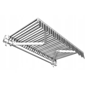    Tenda za balkon i terasu 300 x 200 cm bijela, nijanse žute, višebojna
