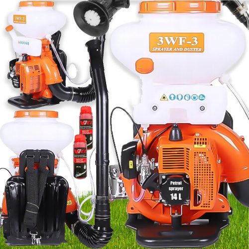 OPRYSKIWACZ SPALINOWY PLECAKOWY 14L VERKE Garden + 3X OLEJ STIHL