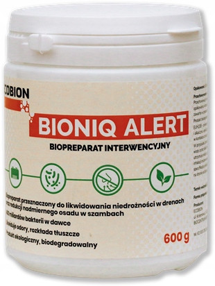 Preparat za čišćenje septičkih jama BioniQ Alert, Granule, 600 g