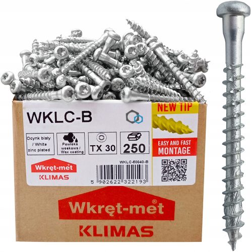 Vijci za drvo 5 x 40 mm - Set od 250 komada