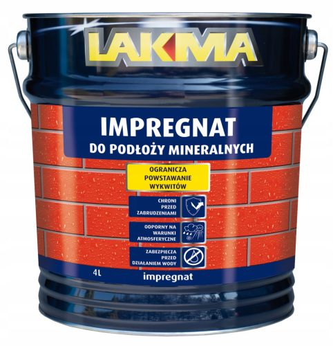 Lakma impregnacija za mineralne podloge, otporna, bezbojna 4L