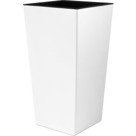    Prosperplast posuda za cvijeće 40 cm x 40 x 75 cm promjer 40 cm bijela plastika + umetak za četvrtaste posude IPWKS400