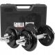  Gorilla Sports podesive bučice od lijevanog željeza 2x 10 kg