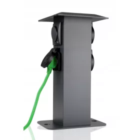 Električni stup s utičnicama i prekidačem za vrt
